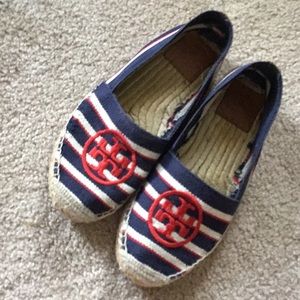 Tory Burch Navy/Red Espadrille 7